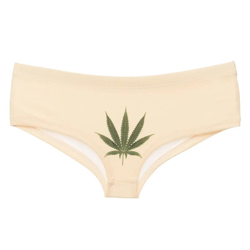 Weed Leaf Funny Panty One Size