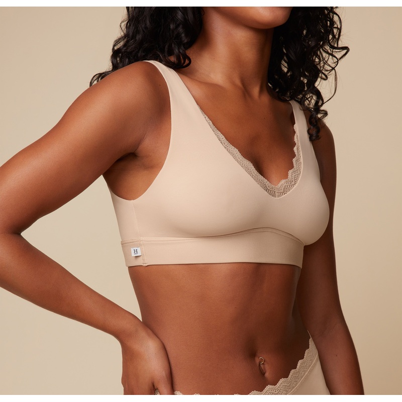 Bliss Lace Bralette – Beige Beige XS