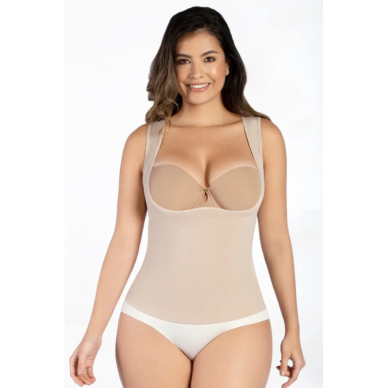 CURVEEZ Seamless Tank Top Essential Open Bust Nude S