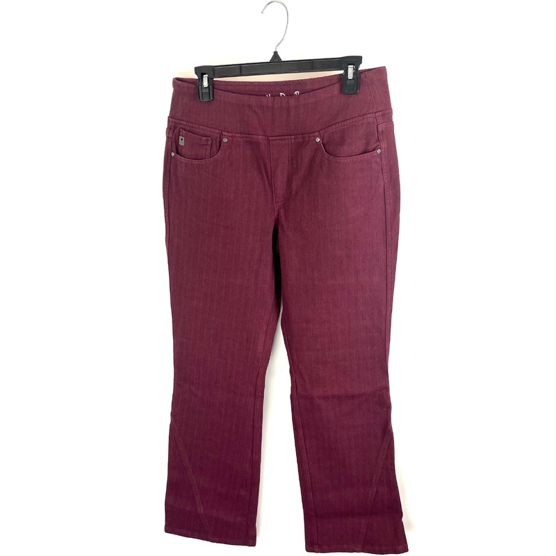 Maroon Slip On Jeans – Size 12