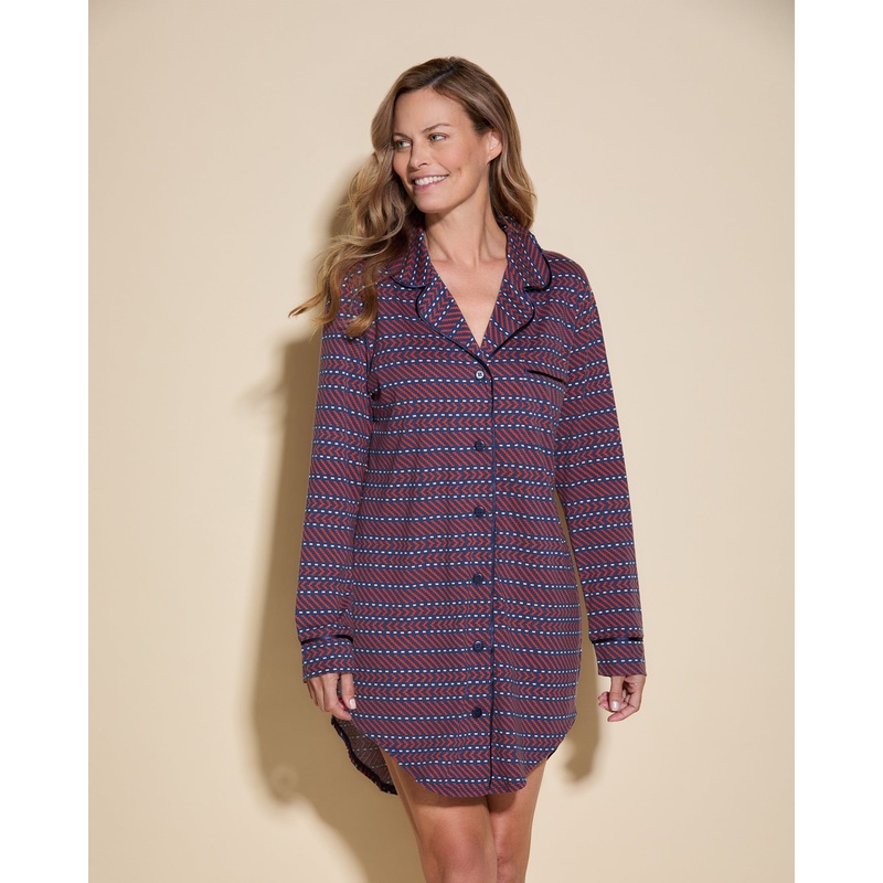 Camisn Estampado Geo 2 Sahara/Navy XS
