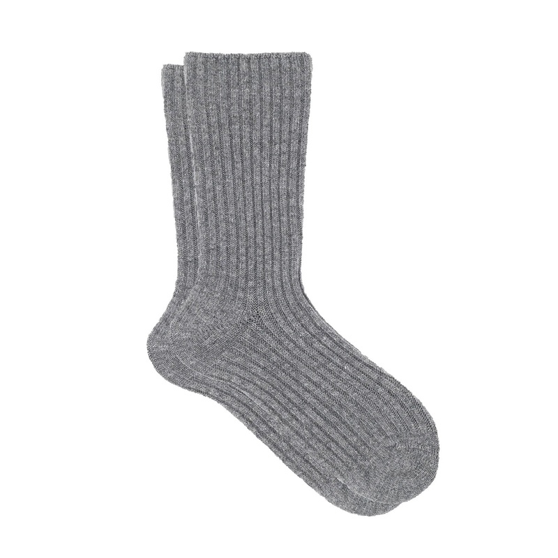 Crewzie Gray Cashmere Socks Gray One Size
