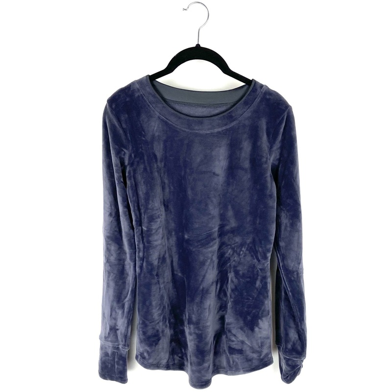 Dark Grey Velour Top – Small