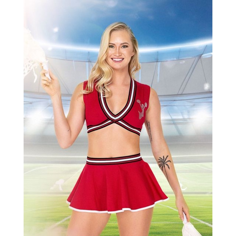 School Spirit Costume Small Red