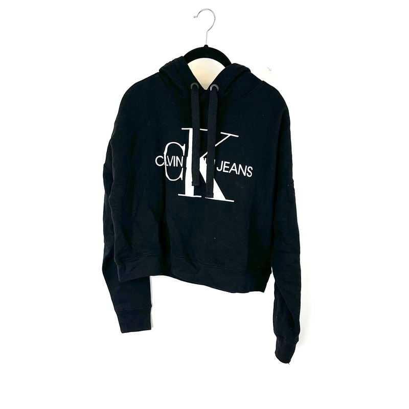 Black and White Logo Hoodie – Small
