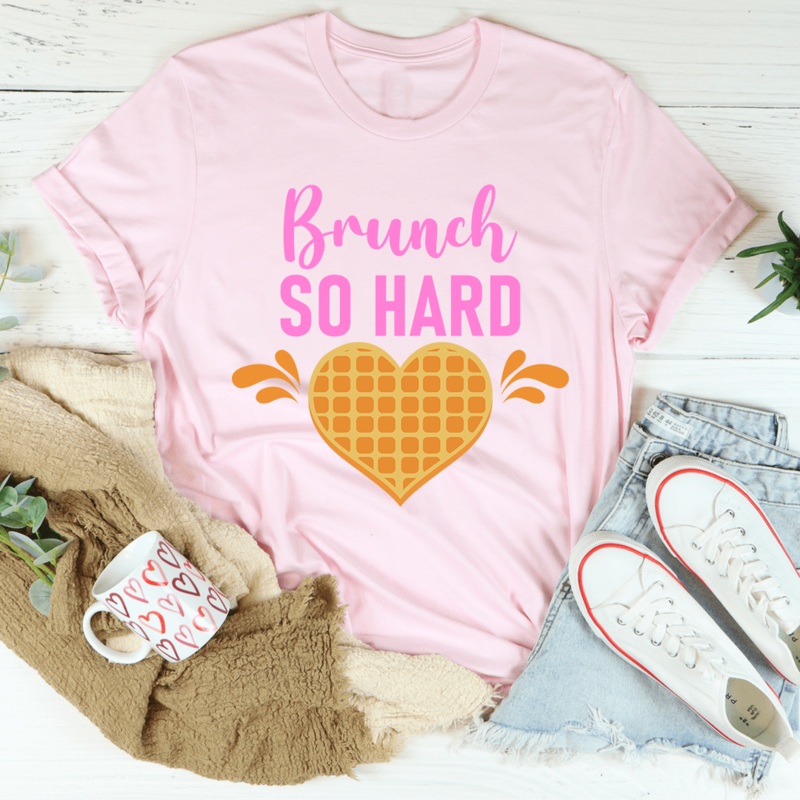 Brunch So Hard Tee Pink S