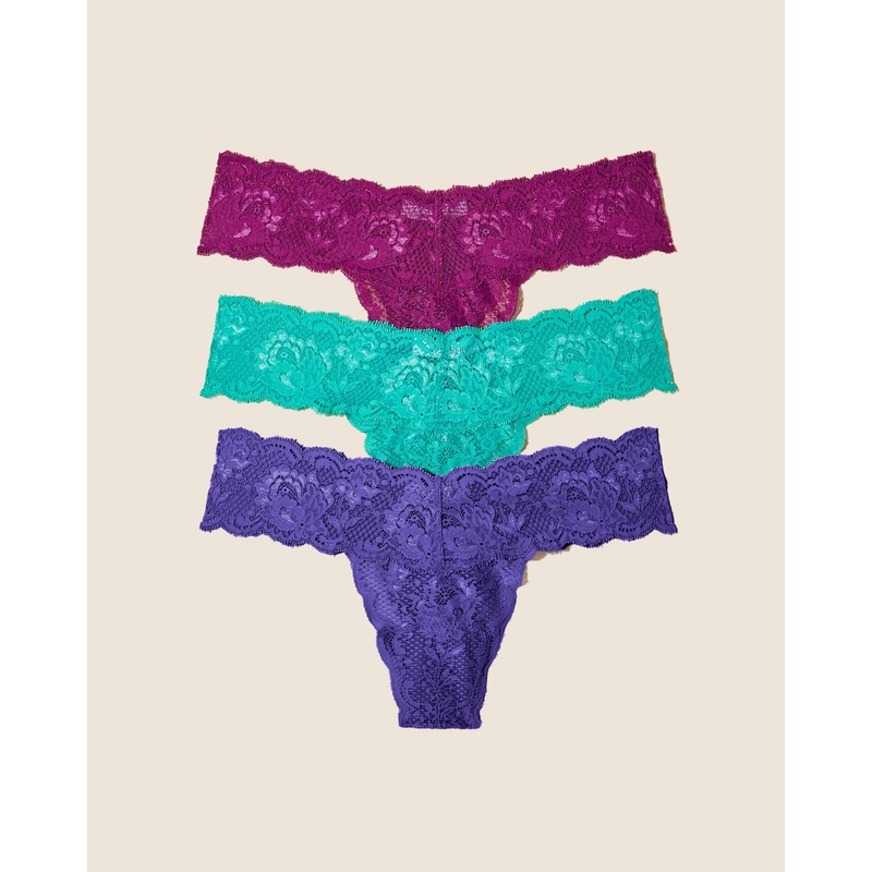 Confezione Di 3 Perizomi Violette Swiss Beet Addy Green Taglia Unica