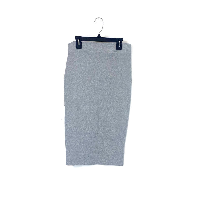 Grey Midi Skirt – Petite Medium