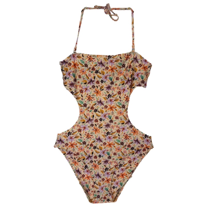 Light Orange One Piece Swimsuit – Extra Small Extra Small (Size 00/0)