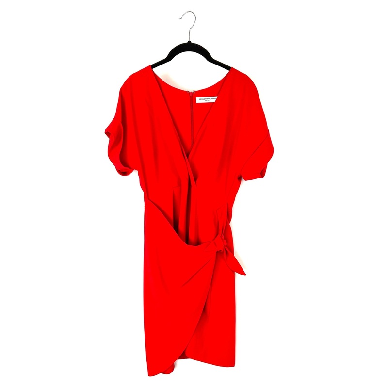 Red Side Tie Dress – Size 4-6