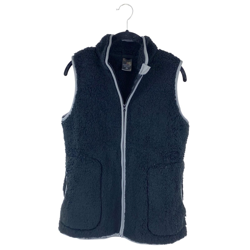 Black Sherpa Vest – Size 2/4 Extra Small