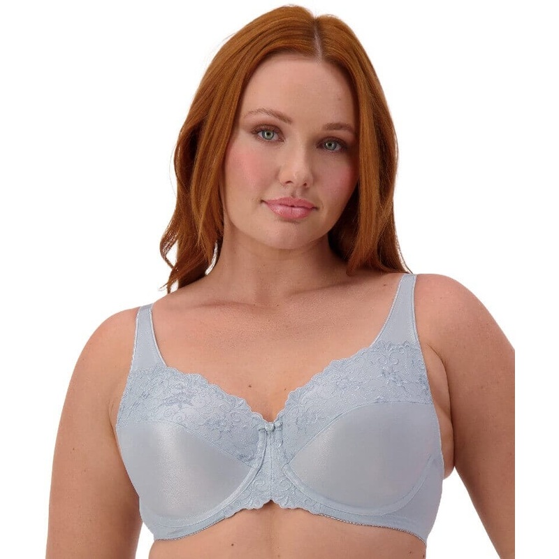Triumph Embroidered Minimizer Bra – Pearl Grey 34D