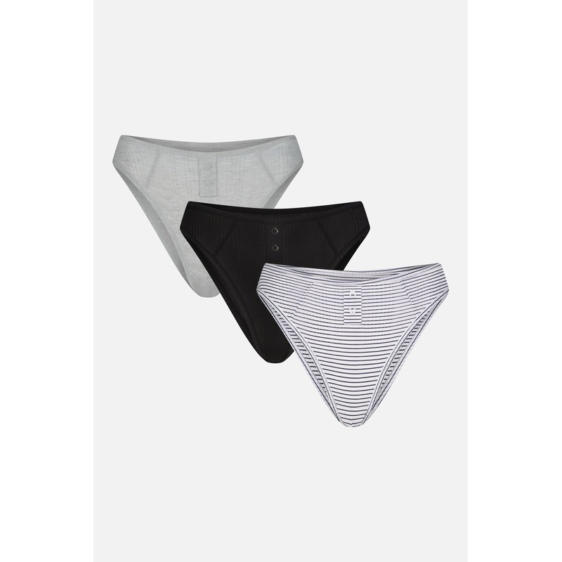 Whipped French Cut Brief in Weekender (Pack) XS Weekender 3-Pack