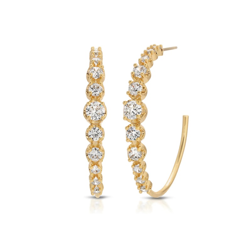 Alexandria Hoop Gold O/S