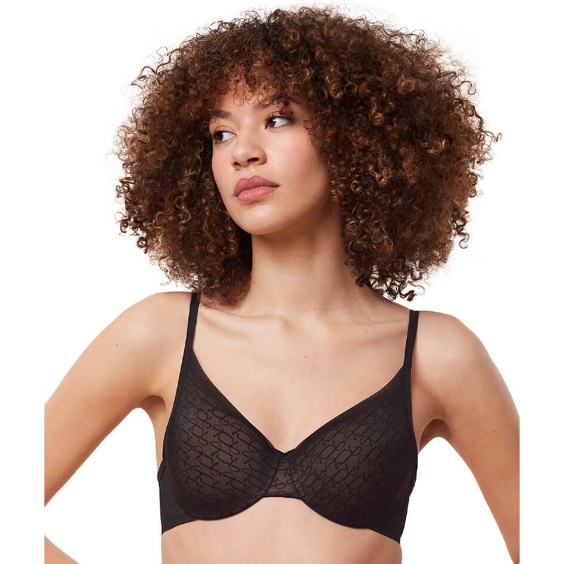 Triumph Signature Sheer Underwired Padded Half Cup Bra – Black 32B