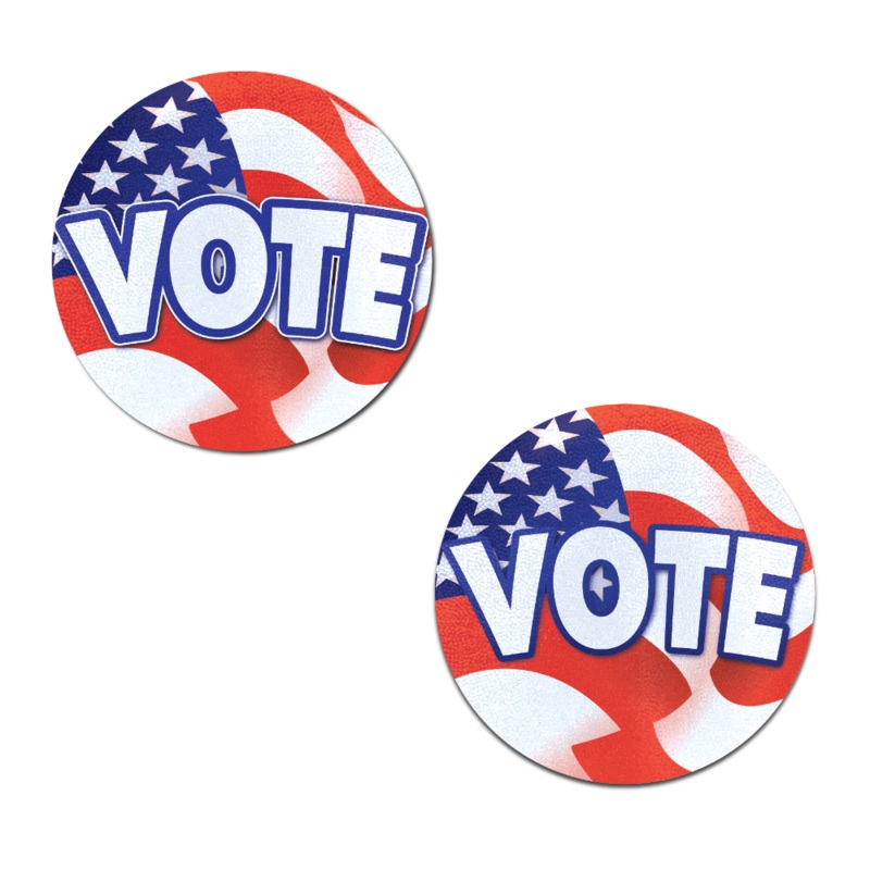 Vote: Patriotic USA American Vote Nipple Pasties by Pastease