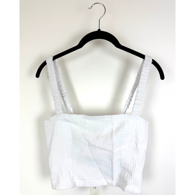 White Cotton Tank Top – Small
