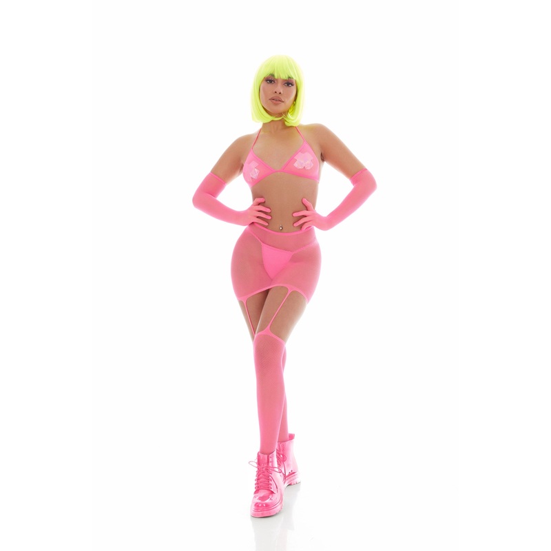 Bling Ring 5pc Set – One Size – Pink