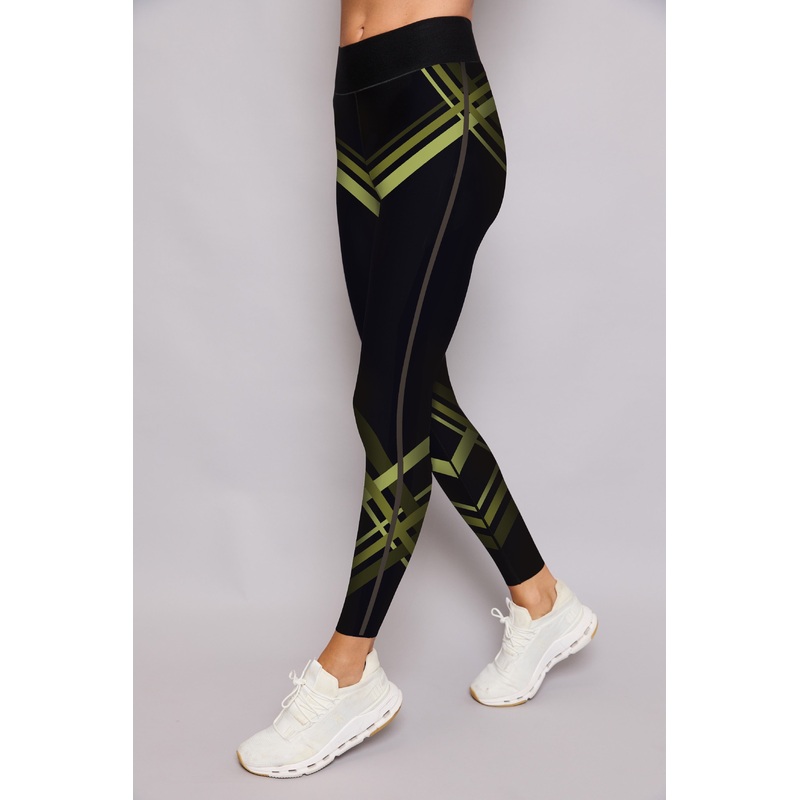 ART DECO ULTRA HIGH LEGGING CERULEAN BLUE METAL XXS