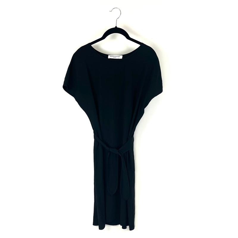 Black Tie Waist Dress – Small