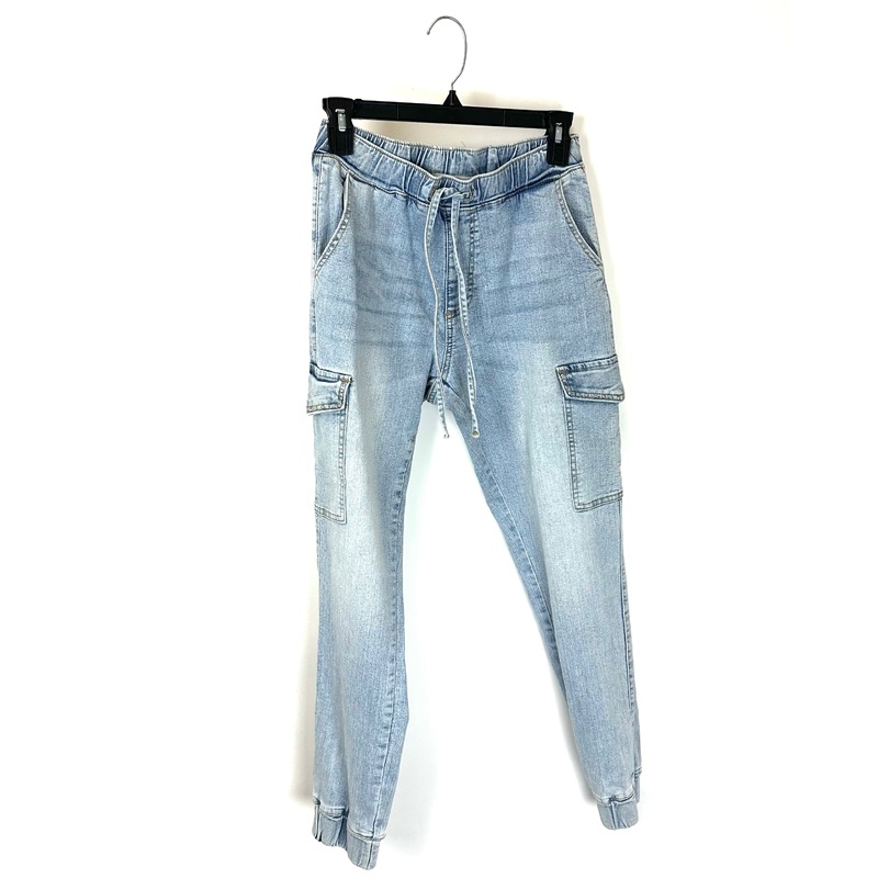 Denim Cargo Joggers – Size 2/4
