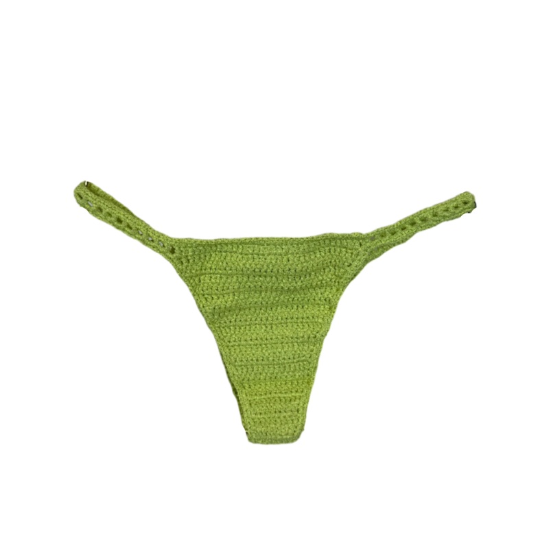 Neon Green Crochet Bikini Bottom – Extra Large and Extra Extra Large Extra Large (Size 8/10)