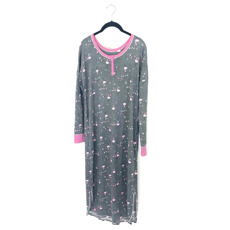 Pink Flamingo Print Nightgown – Size 4/6