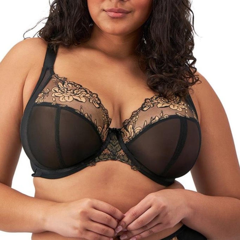 Teagan Underwire Plunge Bra – EL302602 BLACK 36FF