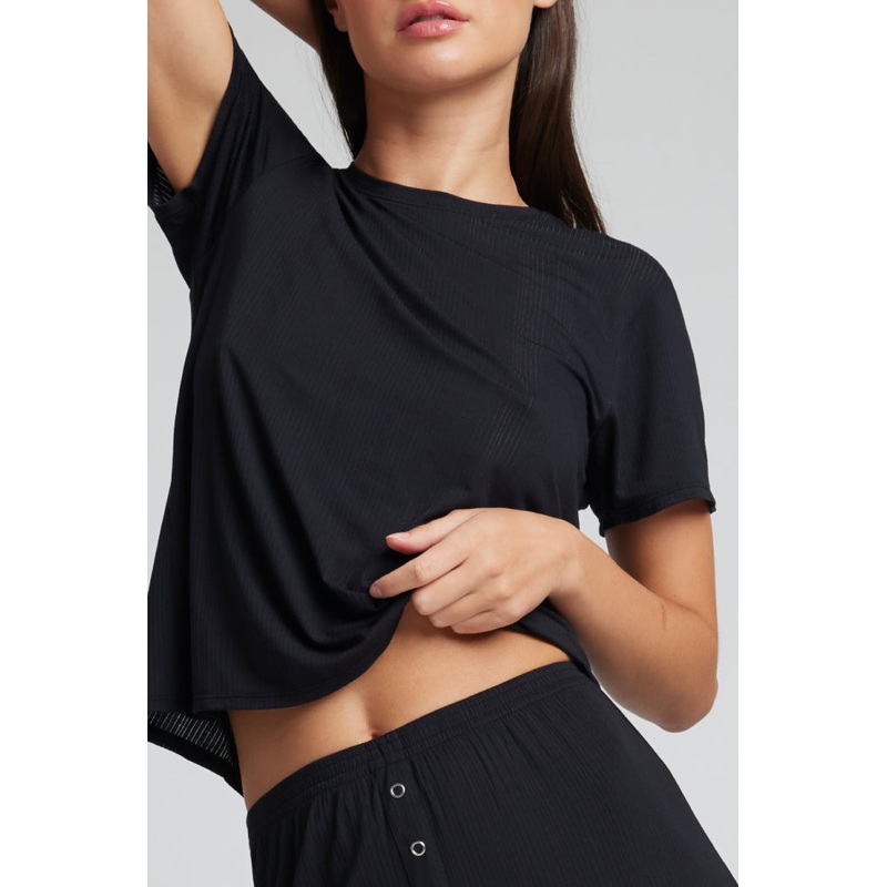 Whipped Boyfriend Tee in Black XS Black Single