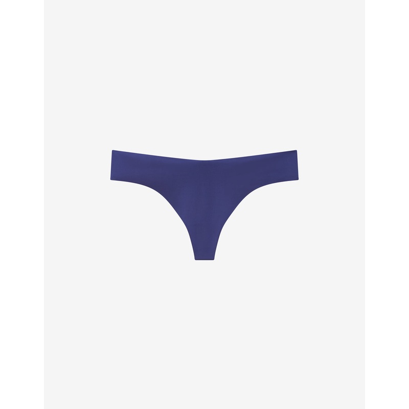 Zero Edge No-Show Thong midnight-blue XS