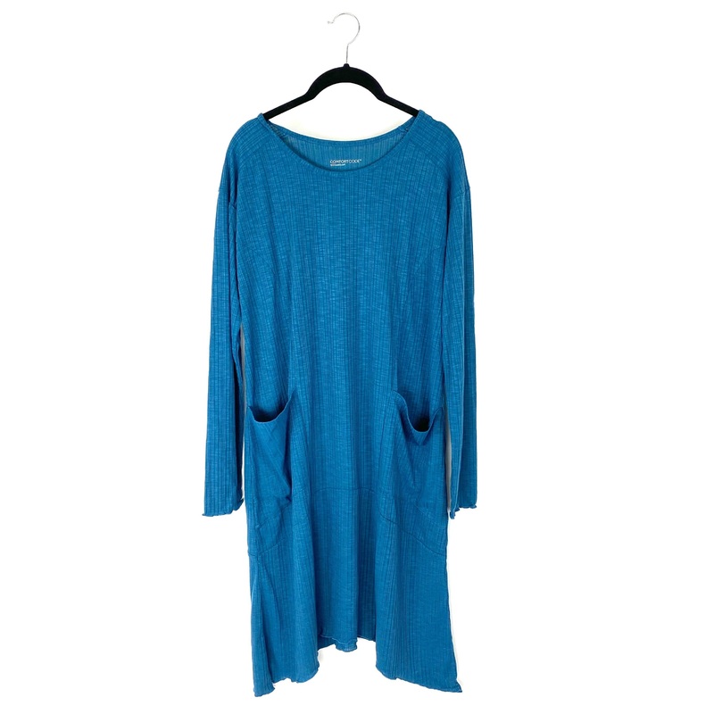 Dark Teal Long Sleeve Dress – Sizes 6/8 and 10/12 Small (size 6/8)