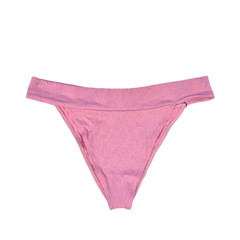 Pink Metallic Cheeky Bikini Bottom –  Extra Extra Large