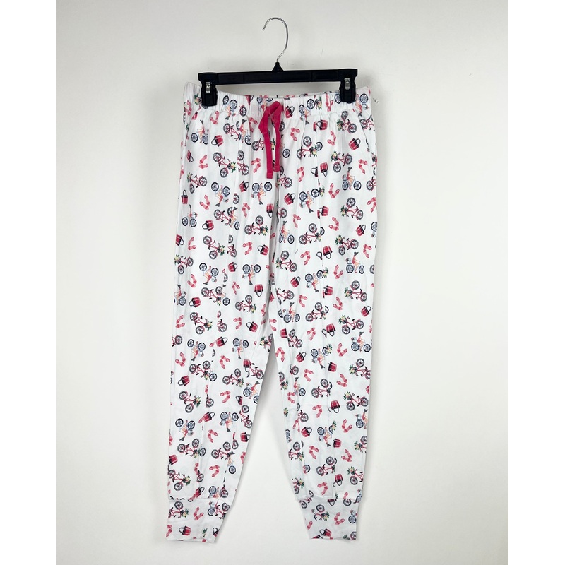 White Printed Bottoms – Small