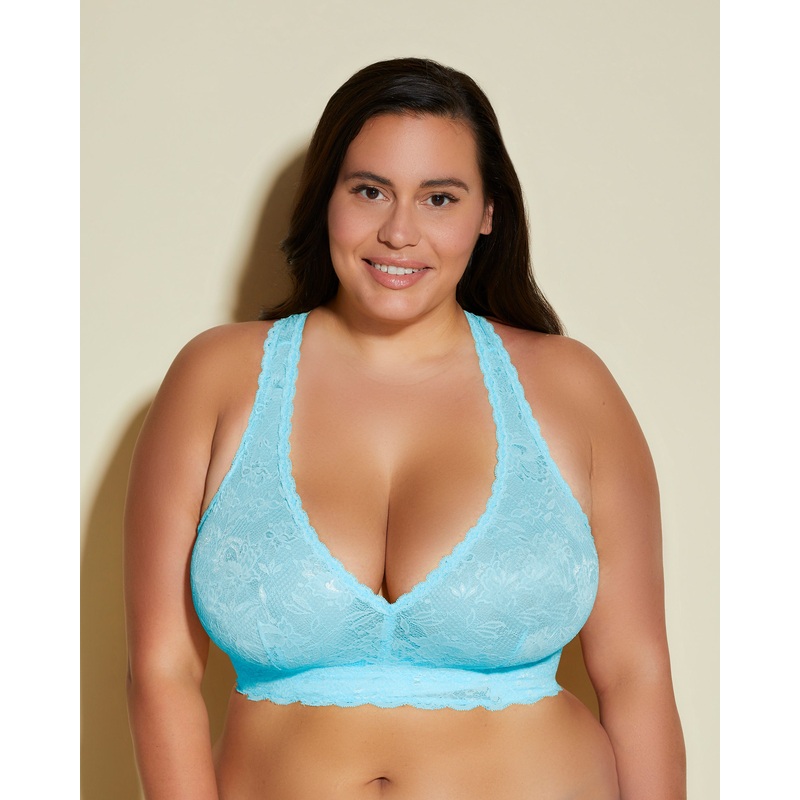 Ultra Curvy Racerback-Bralette “Racie” Blu Capri XS