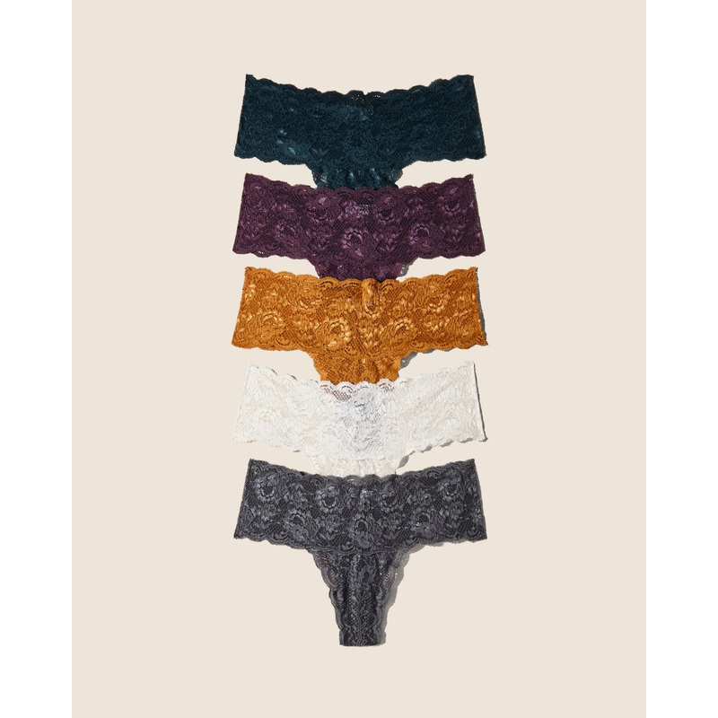 Confezione 5 Perizomi Comfie Anthracite Grappa Schnapps Caramellino Moon Ivory S/M