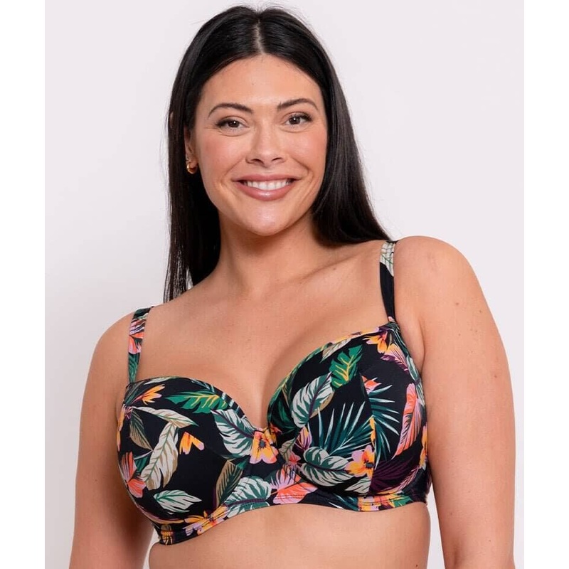 Curvy Kate Cuba Libre Balcony Bikini Top – Print Mix 30D