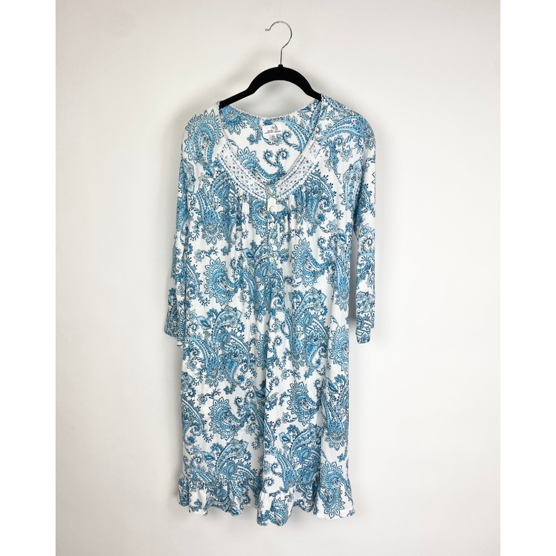 Floral Paisley Pattern Night Gown – Extra Small