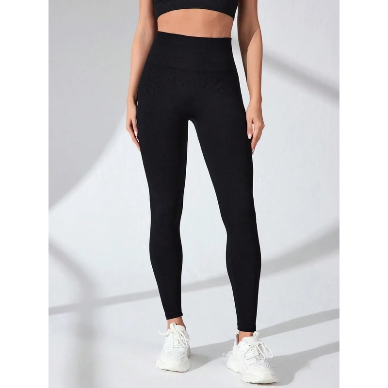 High Waist Active Leggings Black S