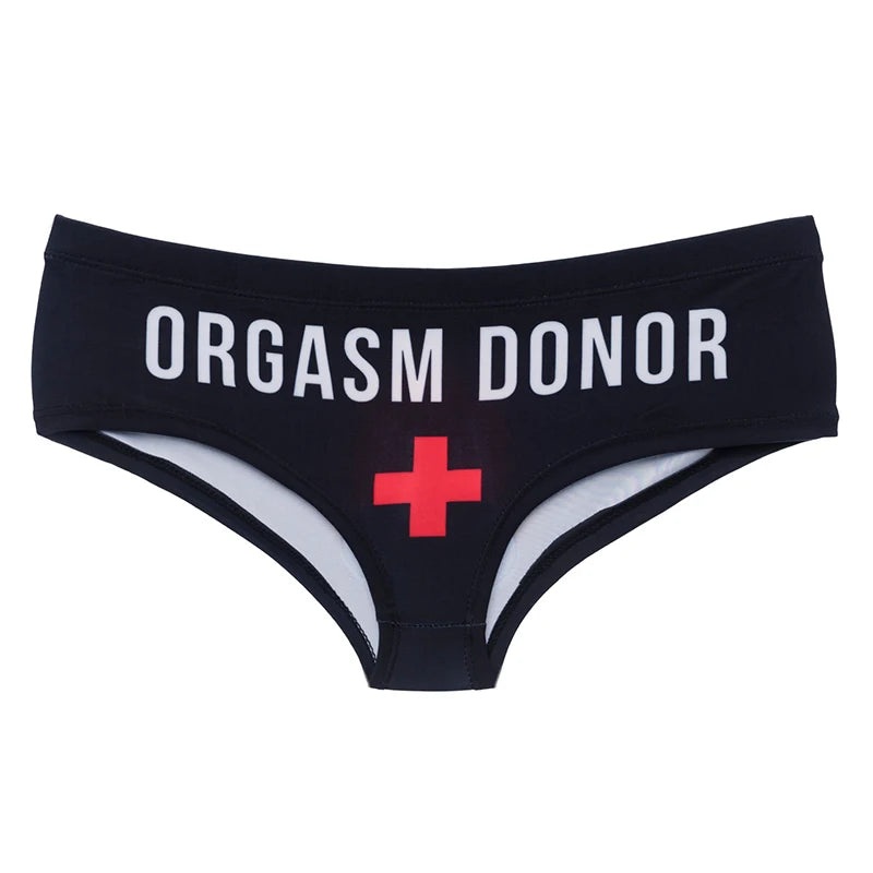 Orgasm Donor Funny Panty One Size