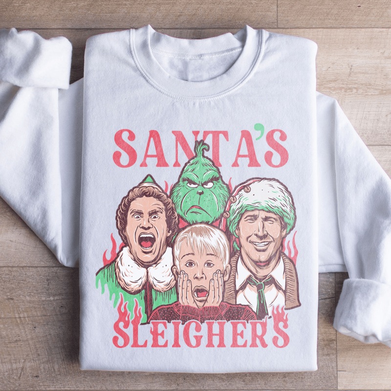 Santa Sleighers Sweatshirt S Sport Grey