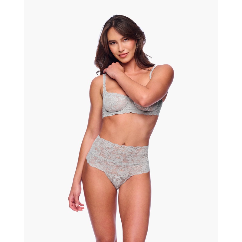 Tanga De Talle Alto Dove Gray S/M