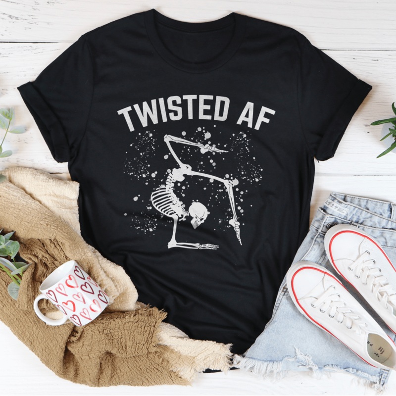Twisted Af Tee Black Heather S