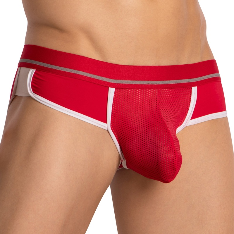 Hung Bikini for Men with the Pouch HGJ022 Red S