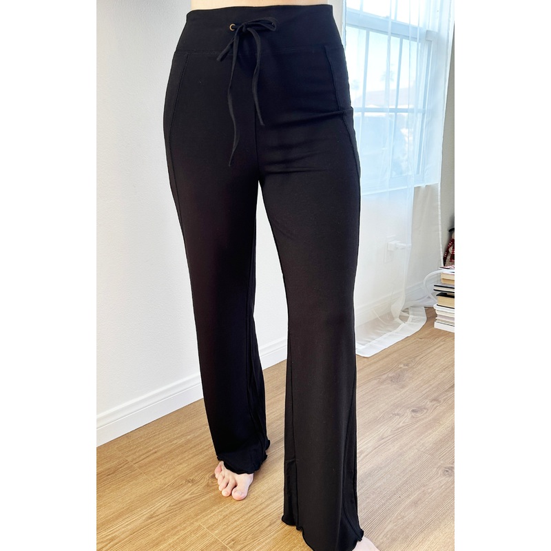 New Women’s Bamboo Viscose Yoga Pants Small Black