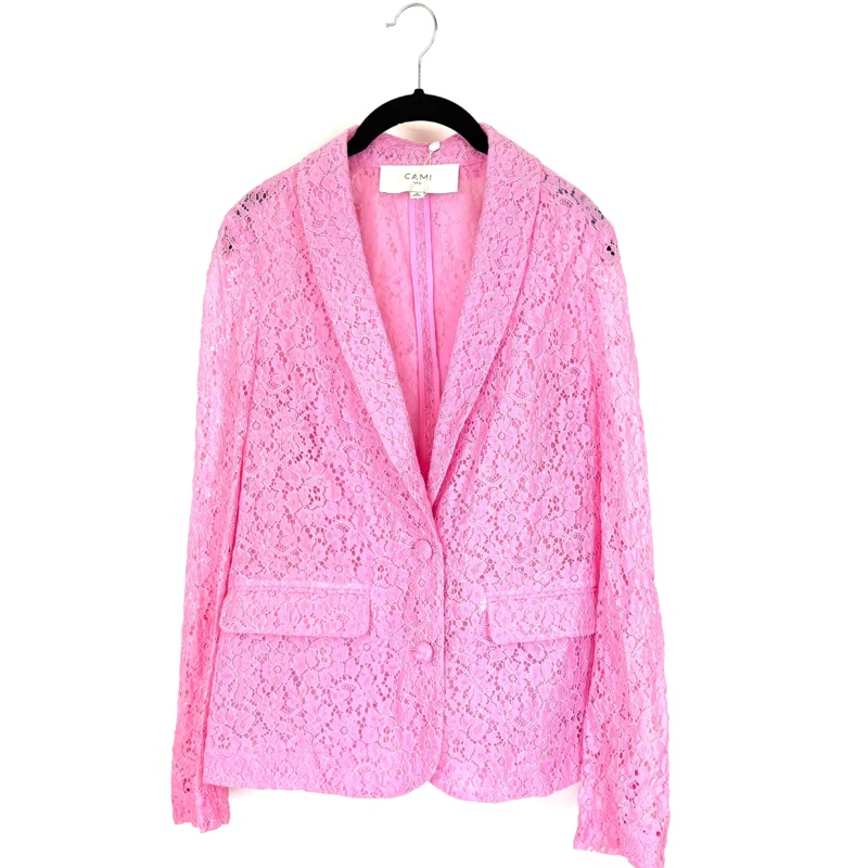 Pink Lace Blazer – Size 2/4