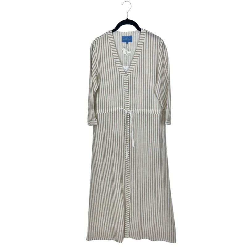 Tan And White Adjustable Waist Dress – Size 0-16 Extra Small (Size 0-2)