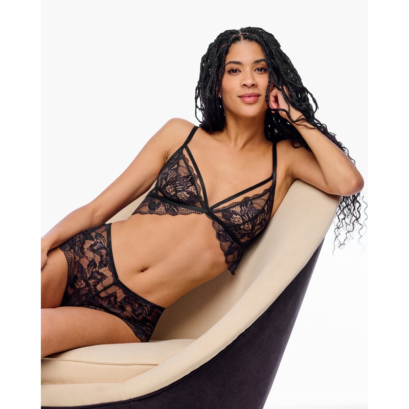 Triangle Bralette Black S