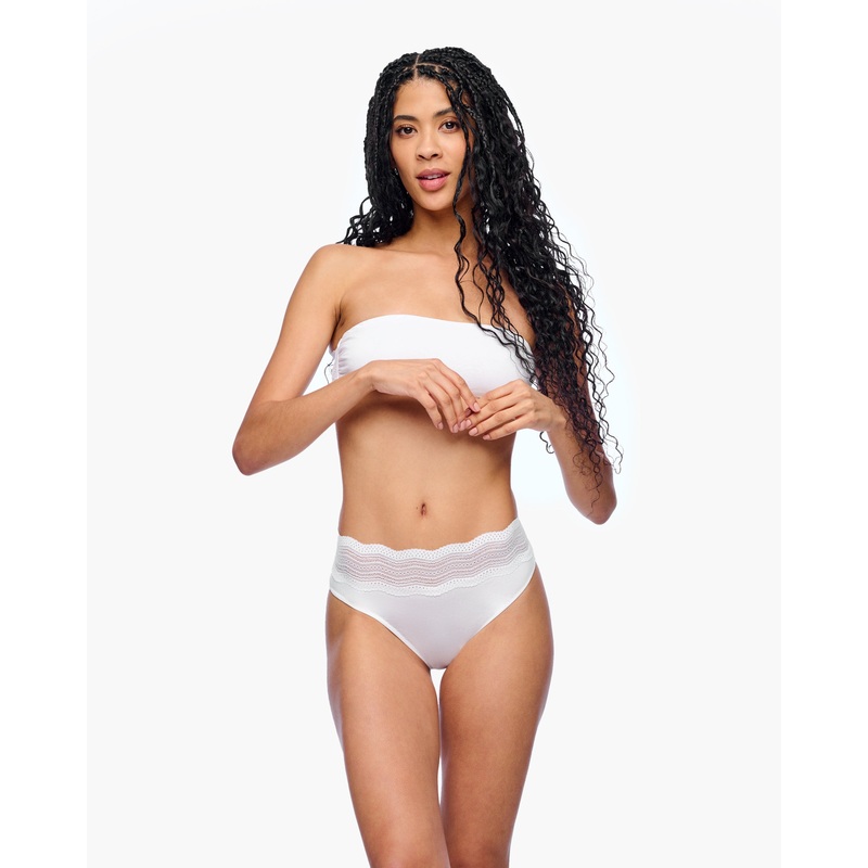 Bikini Taille Haute Blanc S