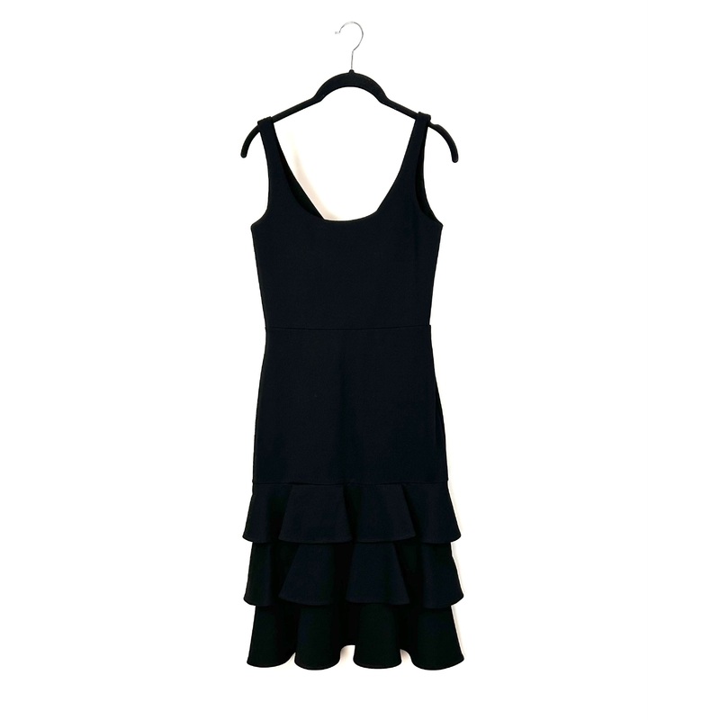 Black Ruffle Hem Dress – Size 4/6