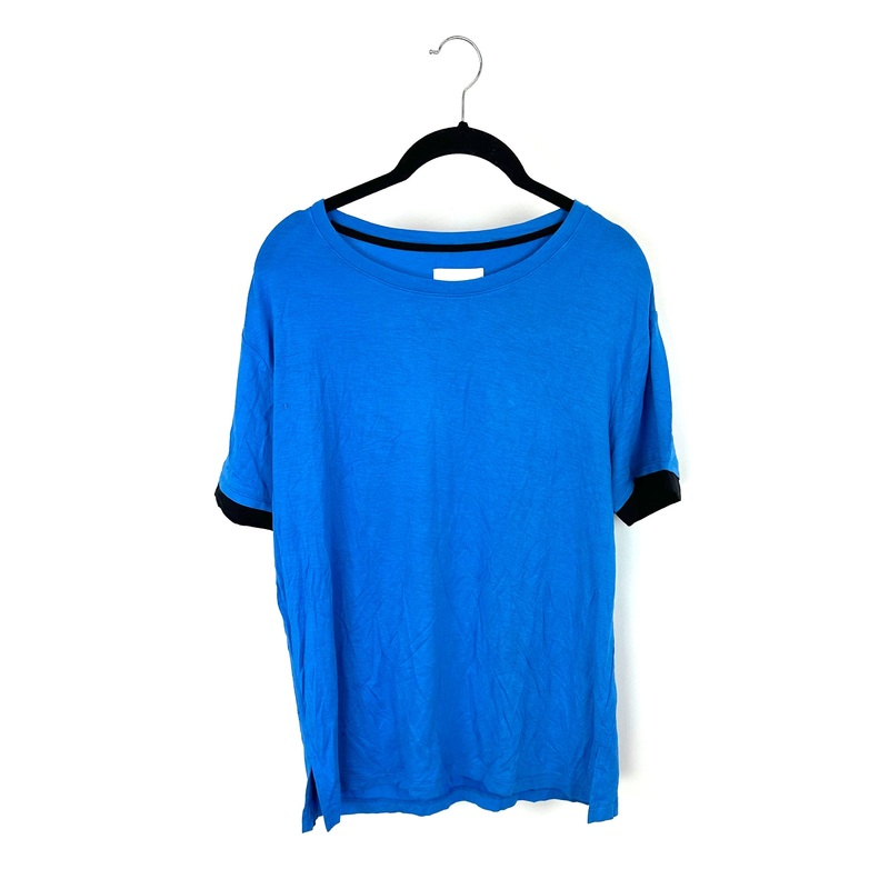 Electric Blue Short-Sleeve Soft Tee Shirt – Small